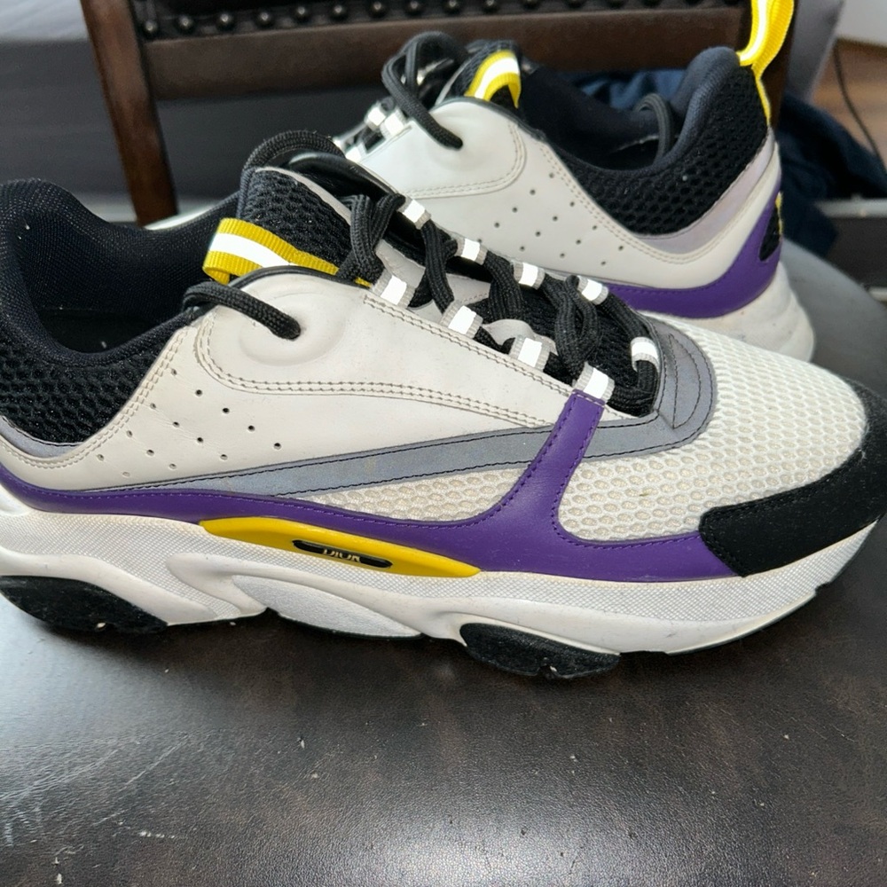 Dior Black and Yellow Sneakers
